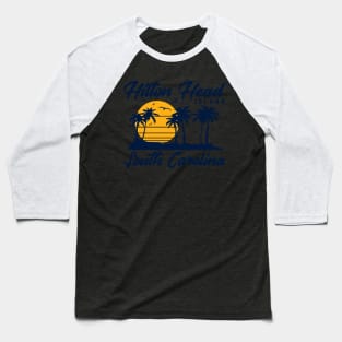 Hilton Head Island South Carolina Palm Trees Baseball T-Shirt